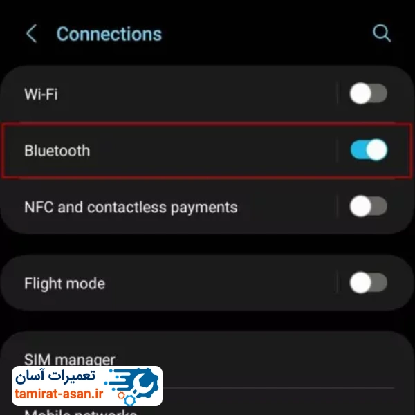 مرحله دوم اتصال ایرپاد به اندروید