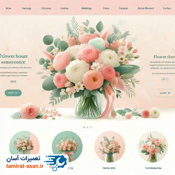 طراحی سایت گل فروشی