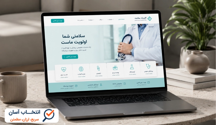 نمونه کار طراحی سایت پزشکی
